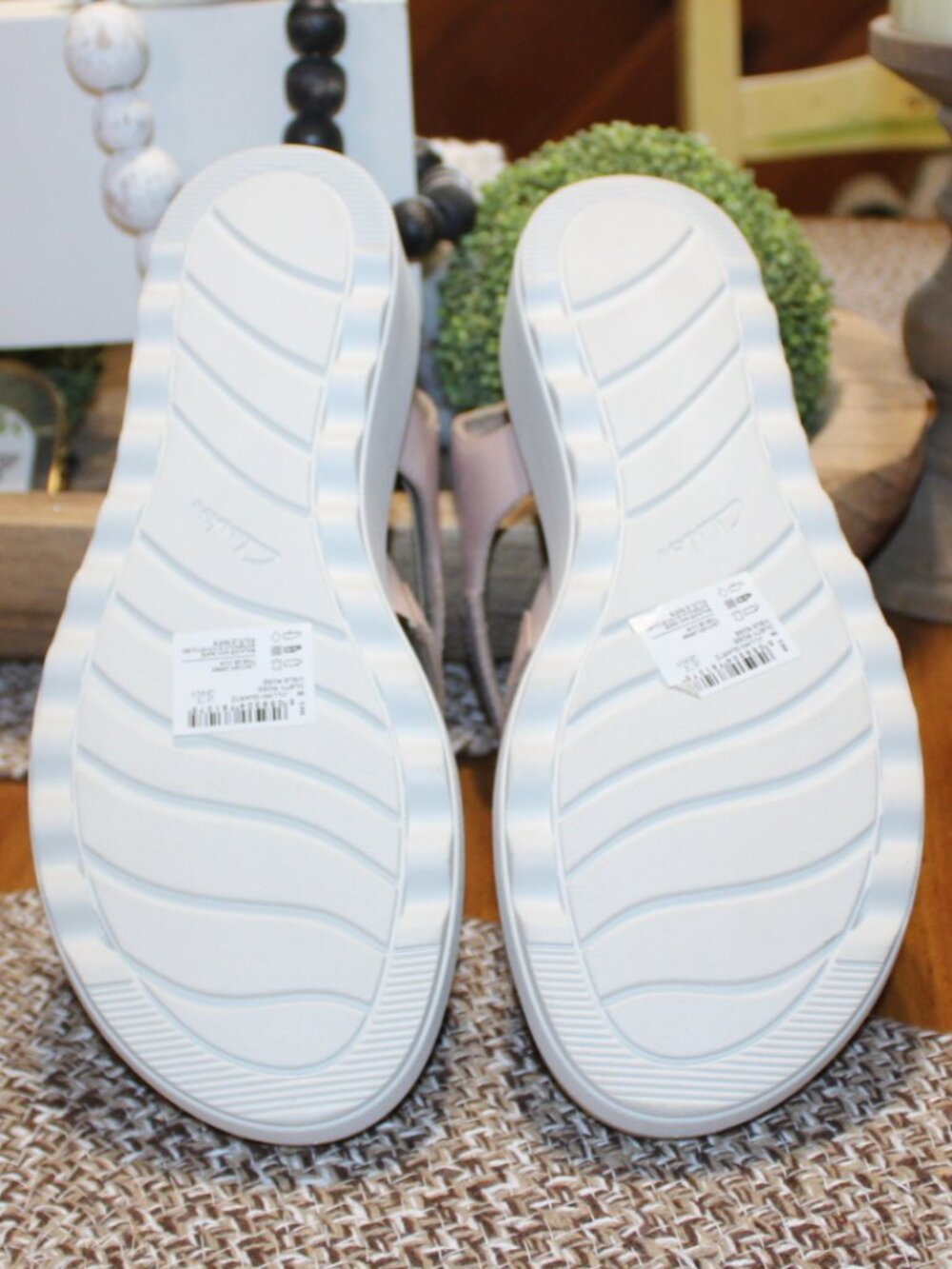 NWT Clark Jillian Quartz (Dusty Rose) wedge sandals, women's 9 12 WIDE. NICE! - Picture 4 of 11